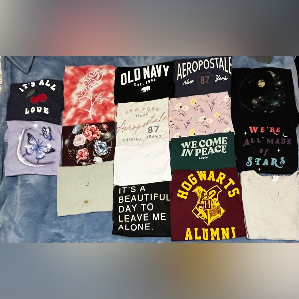 16 Variety of L and XL Shirts/Tops